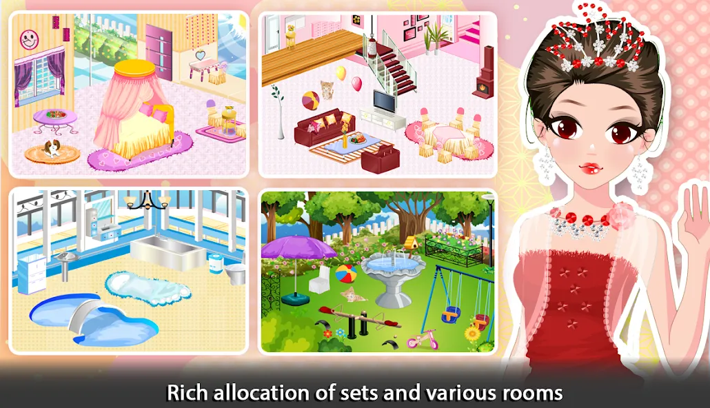 Girl Doll House - Room Design  [МОД Бесконечные деньги] Screenshot 4