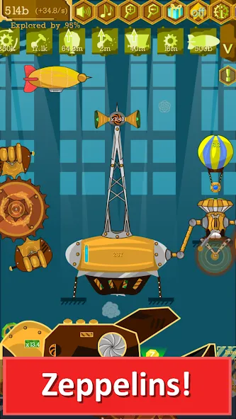 Steampunk Idle Gear Spinner (Стеампанк Идл Спиннер Фабрика)  [МОД Бесконечные монеты] Screenshot 4