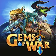 Взлом Gems of War - Match 3 RPG (Гемс оф Вар)  [МОД Много монет] - последняя версия apk на Андроид