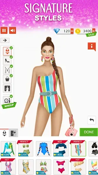 Fashion Stylist: Dress Up Game  [МОД Mega Pack] Screenshot 5