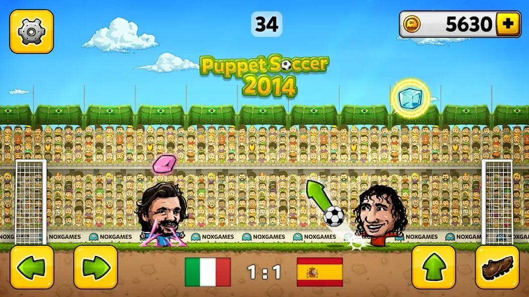 Puppet Soccer - Football  [МОД Много монет] Screenshot 3