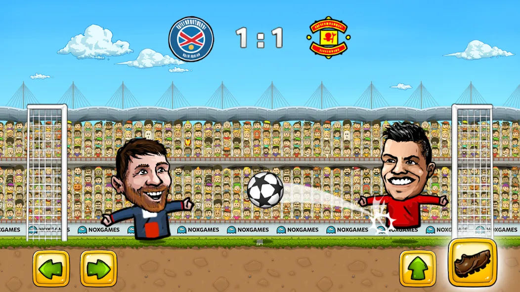 Puppet Soccer: Champs League (Паппет Соккер)  [МОД Бесконечные деньги] Screenshot 2