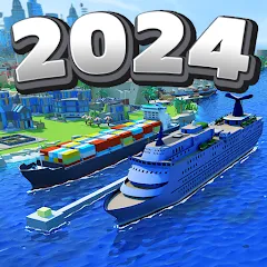 Скачать взлом Sea Port: Cargo Boat Tycoon (Си Порт)  [МОД Mega Pack] - последняя версия apk на Андроид