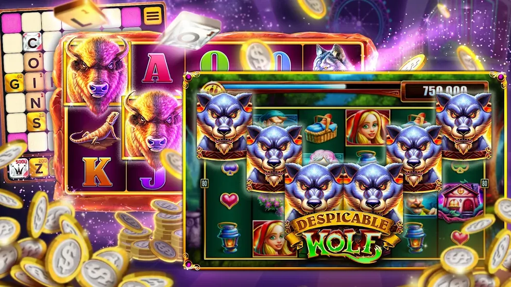 Vegas Downtown Slots & Words  [МОД Menu] Screenshot 4