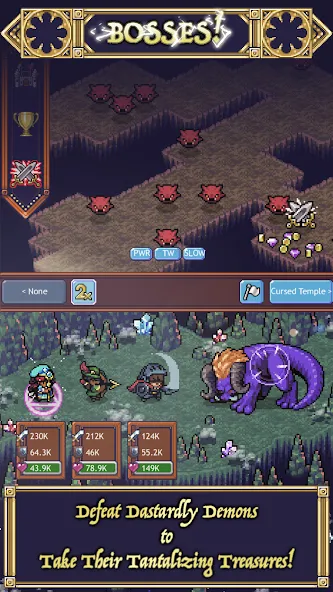 Cave Heroes:Idle Dungeon RPG (Кейв Хероес)  [МОД Mega Pack] Screenshot 2