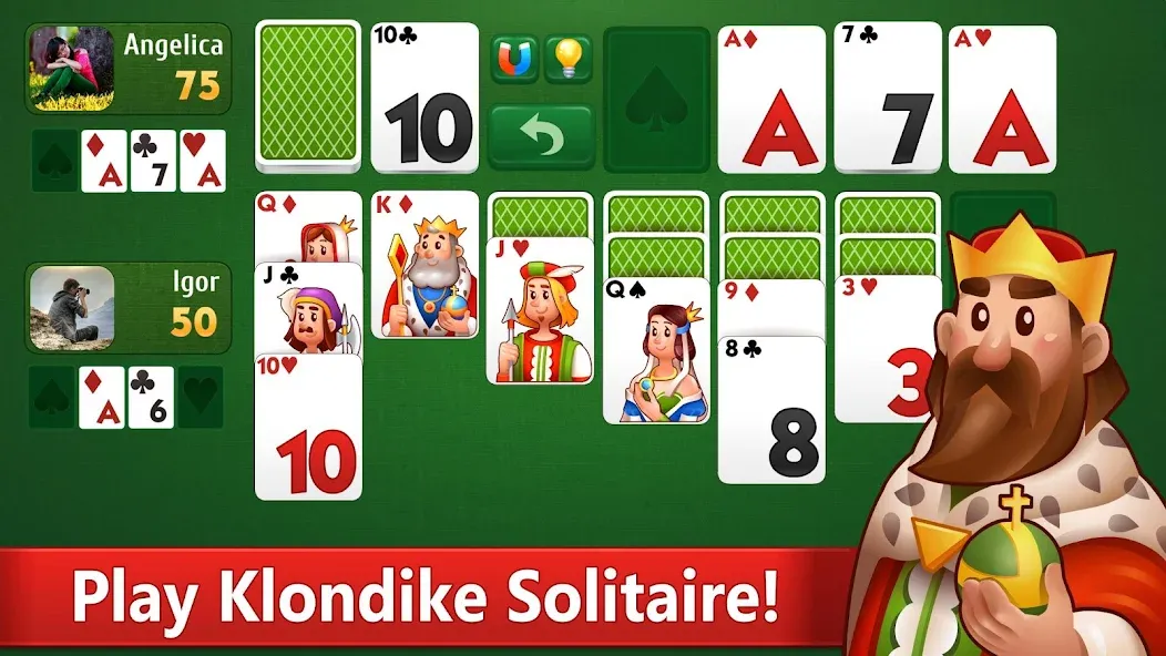 Klondike Solitaire card game  [МОД Все открыто] Screenshot 1