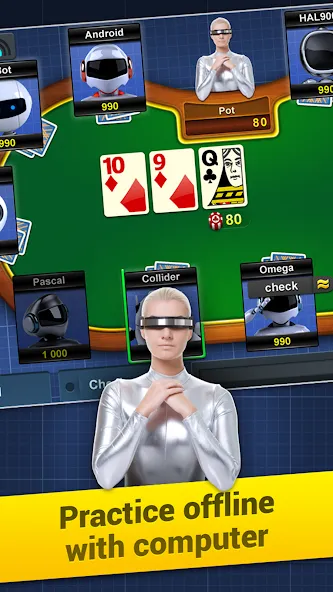 Poker Arena: texas holdem game (Покер Арена)  [МОД Все открыто] Screenshot 5