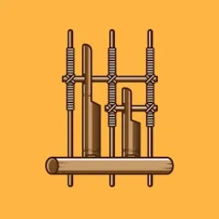 Скачать взломанную Angklung Instrument (Ангклунг инструмент)  [МОД Все открыто] - полная версия apk на Андроид