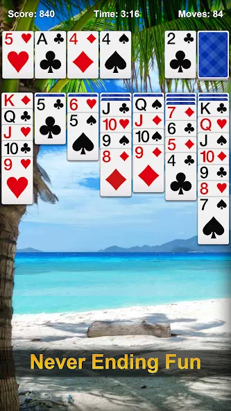 Solitaire - Classic Card Games  [МОД Бесконечные монеты] Screenshot 4