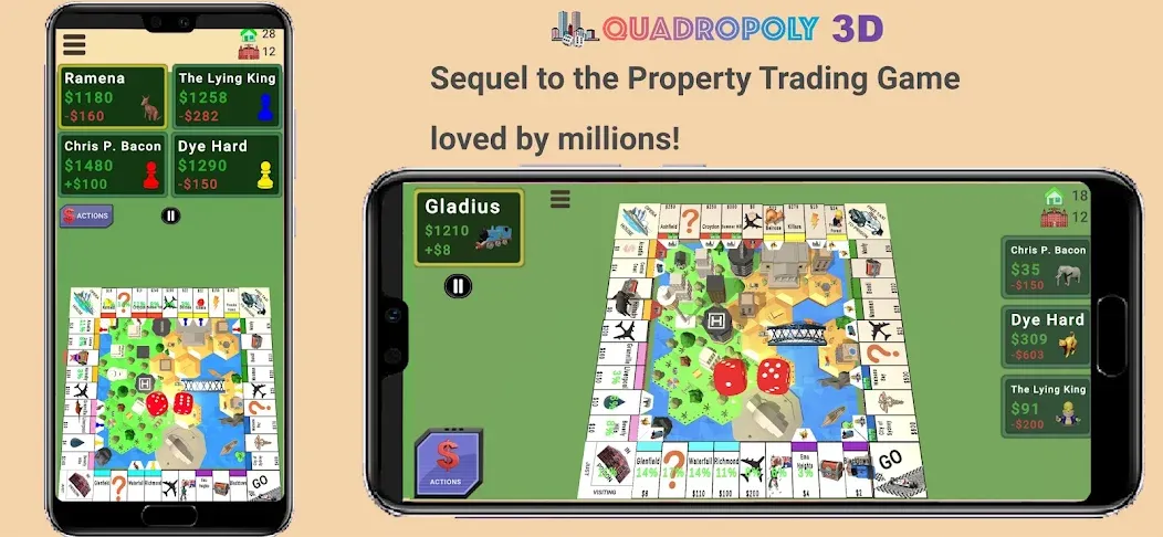 Quadropoly - Monopolist Tycoon  [МОД Unlocked] Screenshot 1