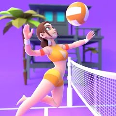 Скачать взлом Beach Volleyball Game (Бичволлейбол игра)  [МОД Mega Pack] - стабильная версия apk на Андроид