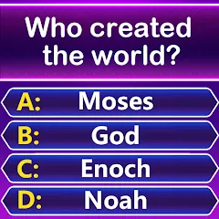 Взломанная Bible Trivia - Word Quiz Game (Библейская викторина)  [МОД Много денег] - последняя версия apk на Андроид