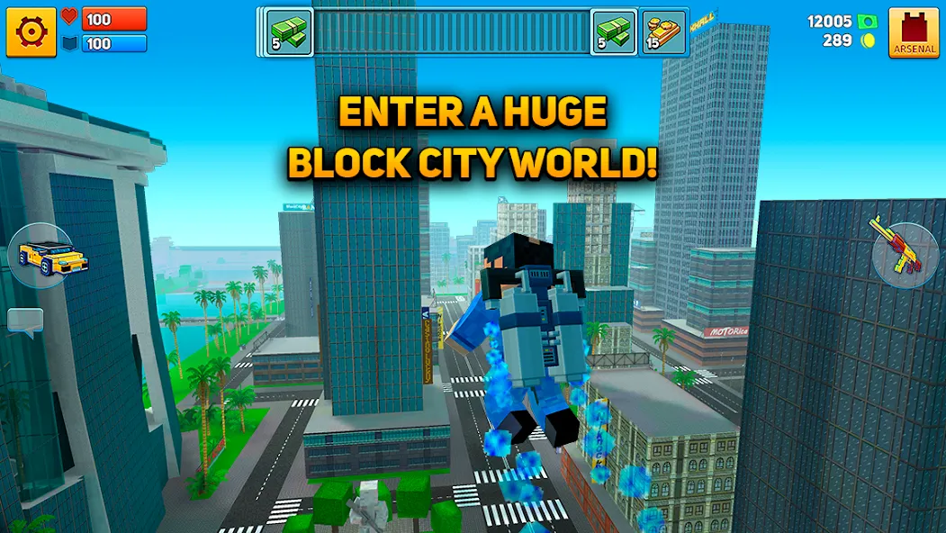 Block City Wars: Pixel Shooter (Блок Сити Варс)  [МОД Бесконечные монеты] Screenshot 2