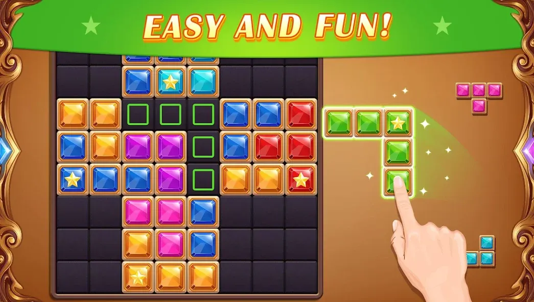 Block Puzzle: Diamond Star  [МОД Много монет] Screenshot 3