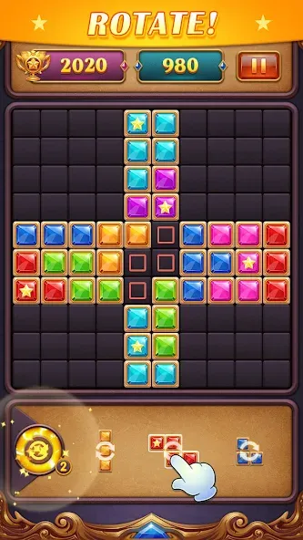 Block Puzzle: Diamond Star  [МОД Много монет] Screenshot 5