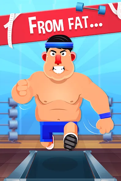 Fat No More: Sports Gym Game! (Фэт Но Море)  [МОД Бесконечные деньги] Screenshot 1