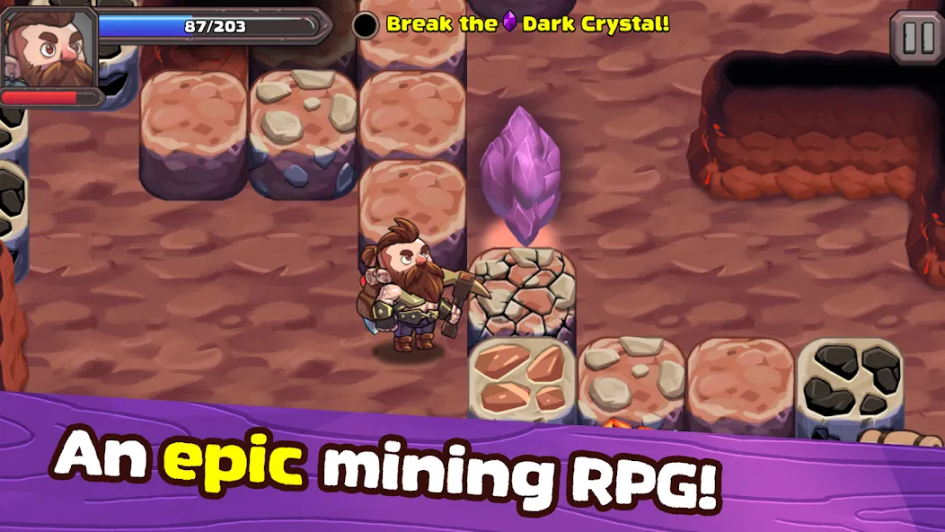 Mine Quest 2: RPG Mining Game (Мине Квест 2)  [МОД Бесконечные деньги] Screenshot 1