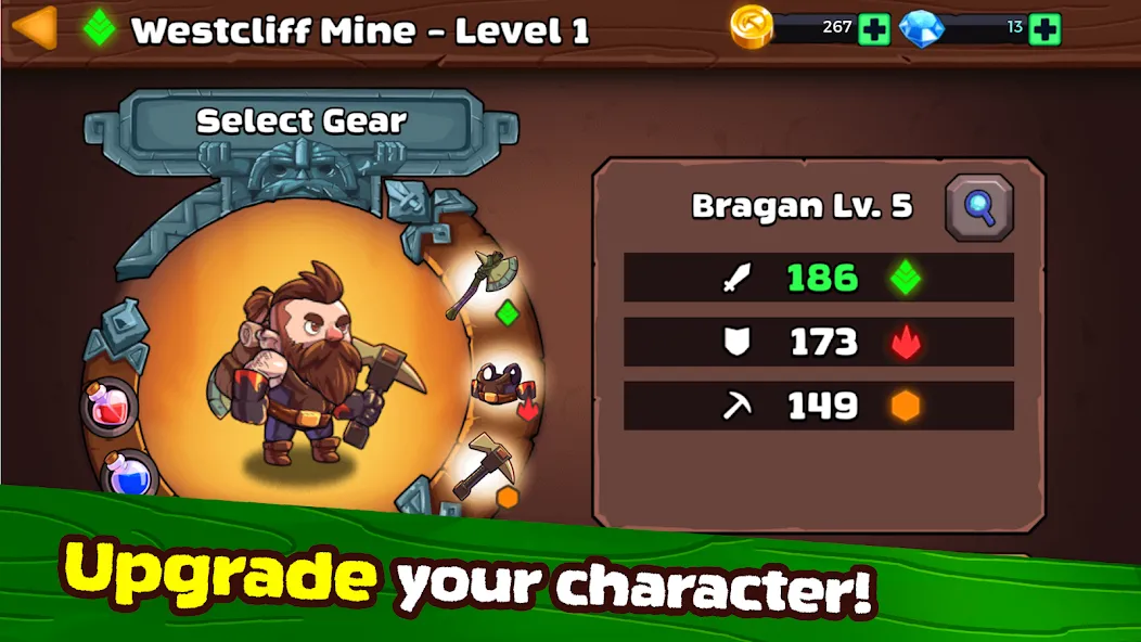 Mine Quest 2: RPG Mining Game (Мине Квест 2)  [МОД Бесконечные деньги] Screenshot 3