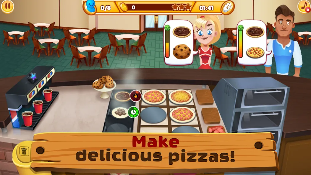 My Pizza Shop 2: Food Games (Мой Пиццерия 2)  [МОД Mega Pack] Screenshot 2