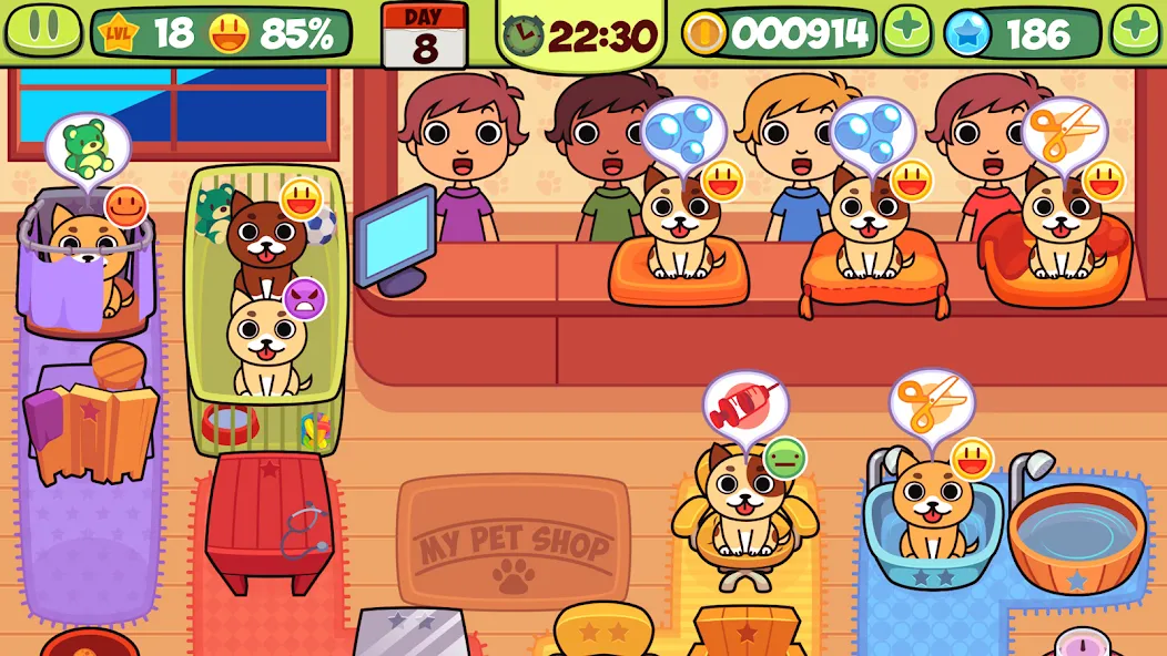 My Virtual Pet Shop: Animals (Мой Виртуальный Зоомагазин)  [МОД Unlimited Money] Screenshot 2