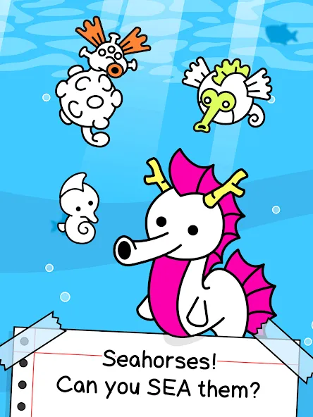 Seahorse Evolution: Sea Mutant (Сиходеволюция)  [МОД Меню] Screenshot 5