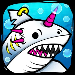 Взлом Shark Evolution: Idle Game (Шарк Эволюшн)  [МОД Все открыто] - стабильная версия apk на Андроид