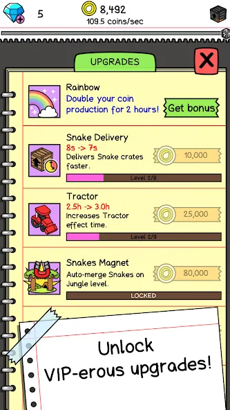 Snake Evolution: Idle Merge IO (Снейк Эволюшн)  [МОД Menu] Screenshot 4