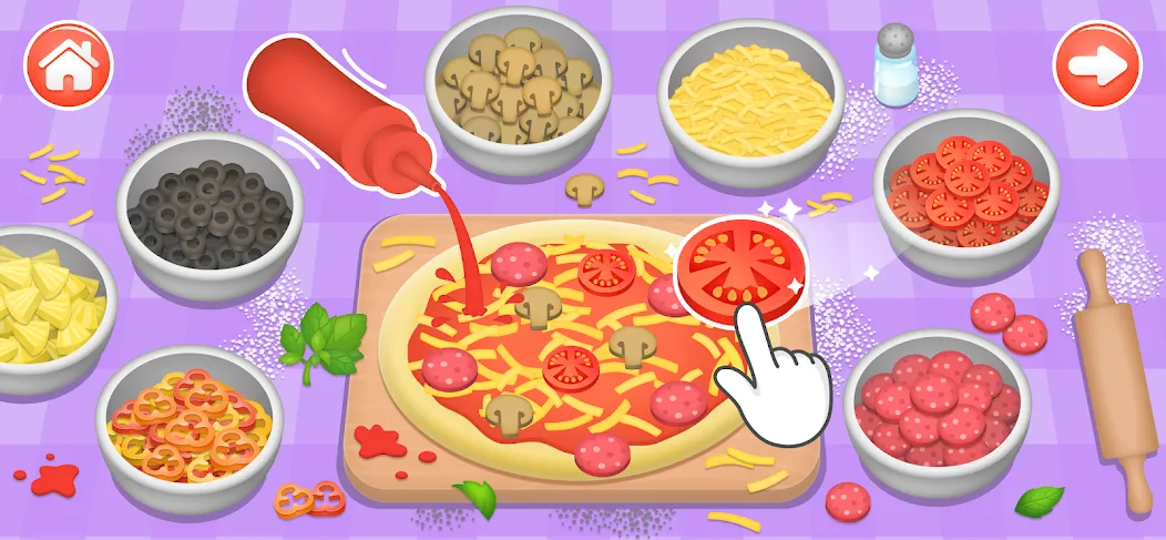 Kids Cooking Games 2+ Year Old  [МОД Меню] Screenshot 1