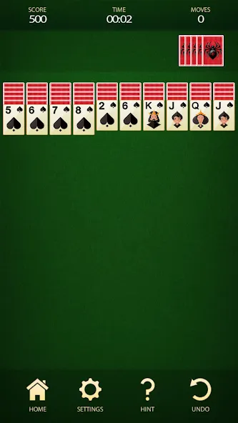 Spider Solitaire: Card Game (Спайдер Солитер)  [МОД Menu] Screenshot 1