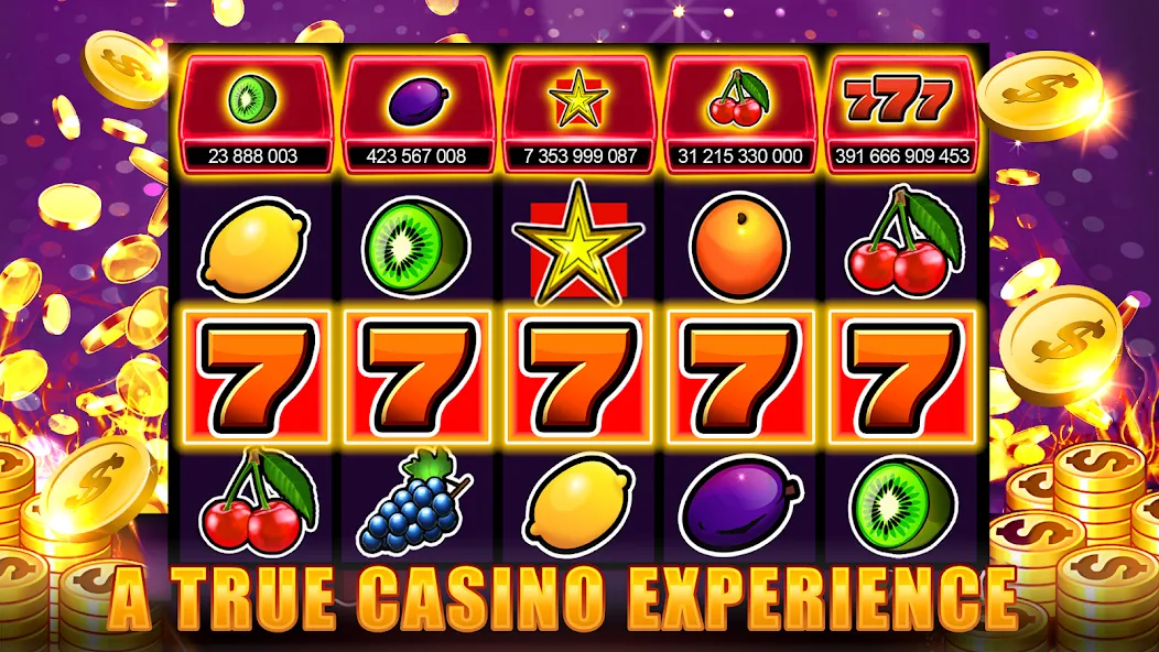 Slots 777 - Slot Machine Games  [МОД Mega Pack] Screenshot 1