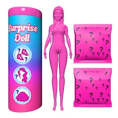 Взломанная Color Reveal Suprise Doll Game (Цветной сюрпризный кукольный игровой набор)  [МОД Mega Pack] - полная версия apk на Андроид