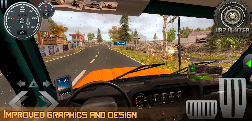 Russian Car Driver Uaz Hunter  [МОД Бесконечные деньги] Screenshot 5