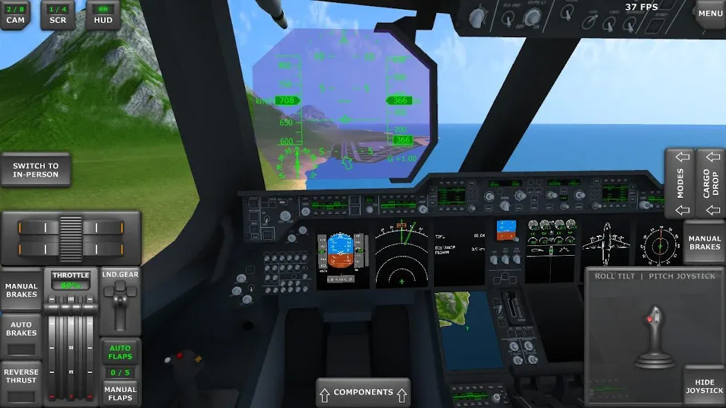 Turboprop Flight Simulator (Турбовинтовой симулятор полета 3D)  [МОД Unlimited Money] Screenshot 3