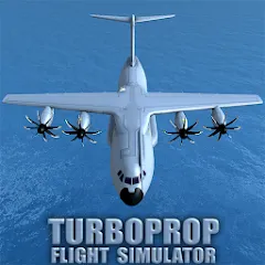 Скачать взлом Turboprop Flight Simulator (Турбовинтовой симулятор полета 3D)  [МОД Unlimited Money] - стабильная версия apk на Андроид