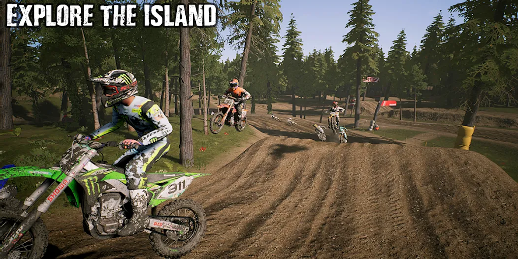 KTM MX Dirt Bikes Unleashed 3D (КТМ МХ Грязевые мотоциклы Освобожденные 3D)  [МОД Меню] Screenshot 1