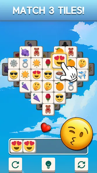 Tile Match Emoji -Triple Tile (Тил Матч Эмоджи)  [МОД Все открыто] Screenshot 2