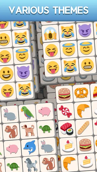 Tile Match Emoji -Triple Tile (Тил Матч Эмоджи)  [МОД Все открыто] Screenshot 4