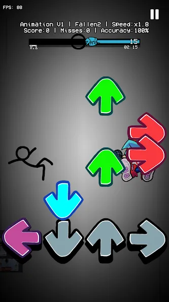 Beat Fight Stickman Full Week (Анимация 1 Полный Мод)  [МОД Много монет] Screenshot 5