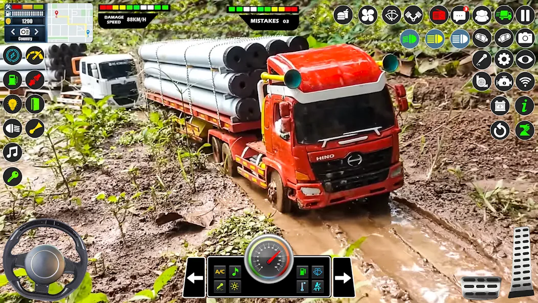 Mud Truck Runner Simulator 3D  [МОД Бесконечные монеты] Screenshot 2