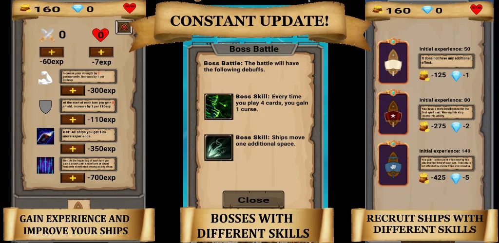 RogueShip - RPG Roguelike Card (РоугеШип)  [МОД Много денег] Screenshot 5