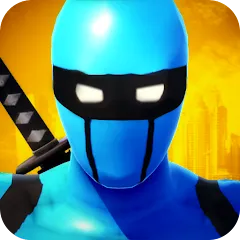 Скачать взломанную Blue Ninja : Superhero Game (Блу Ниндзя)  [МОД Бесконечные монеты] - полная версия apk на Андроид