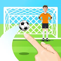 Скачать взломанную Penalty Shootout Game Offline (Пенальти игра без подключения к интернету)  [МОД Menu] - стабильная версия apk на Андроид