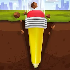 Скачать взломанную Pen Dig (Пен Диг)  [МОД Unlocked] - последняя версия apk на Андроид