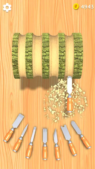 Wood Turning 3D - Carving Game  [МОД Unlimited Money] Screenshot 3