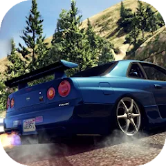 Взломанная Skyline Drift Simulator (Скайлайн Дрифт Симулятор)  [МОД Бесконечные деньги] - полная версия apk на Андроид