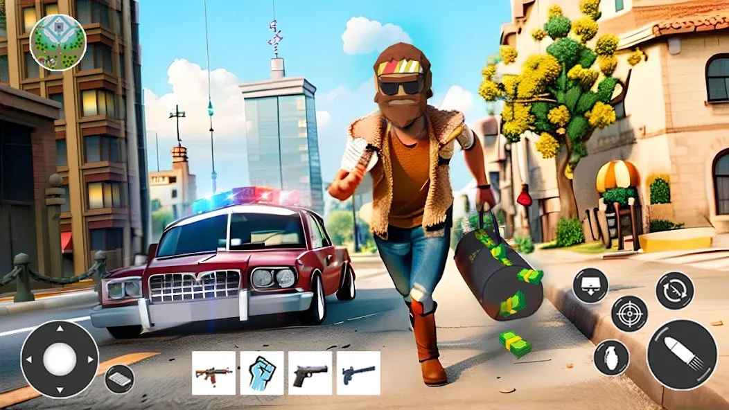 Gangster Car Theft Games (Гангстерская автомобильная война игр)  [МОД Много денег] Screenshot 3