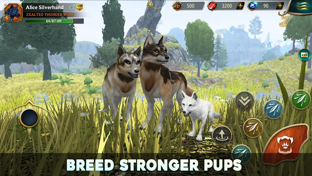 Wolf Tales - Wild Animal Sim (Вулф Тейлс)  [МОД Бесконечные деньги] Screenshot 1