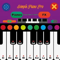 Взлом Simple Piano Pro (Симпл Пиано Про)  [МОД Много монет] - последняя версия apk на Андроид