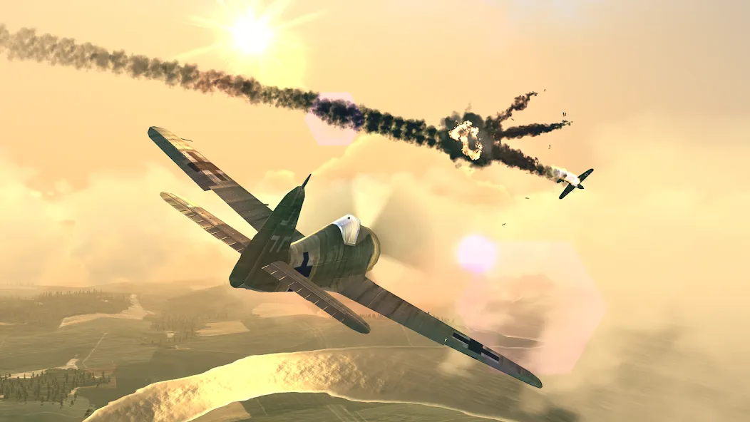 Warplanes: WW2 Dogfight (Варплейнс)  [МОД Много монет] Screenshot 2