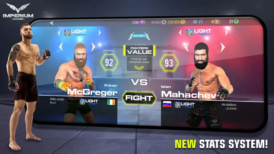 MMA - Fighting Clash 23 (смешанные боевые искусства)  [МОД Много монет] Screenshot 5